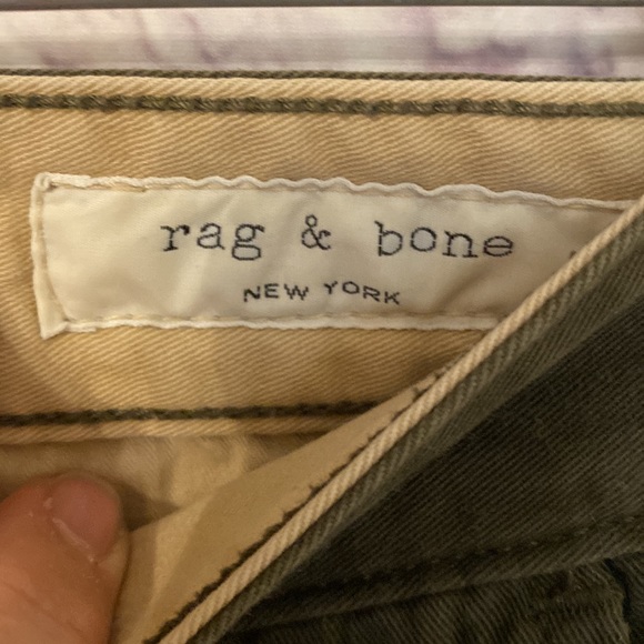 Rag & Bone olive drab button fly trousers - Picture 3 of 7